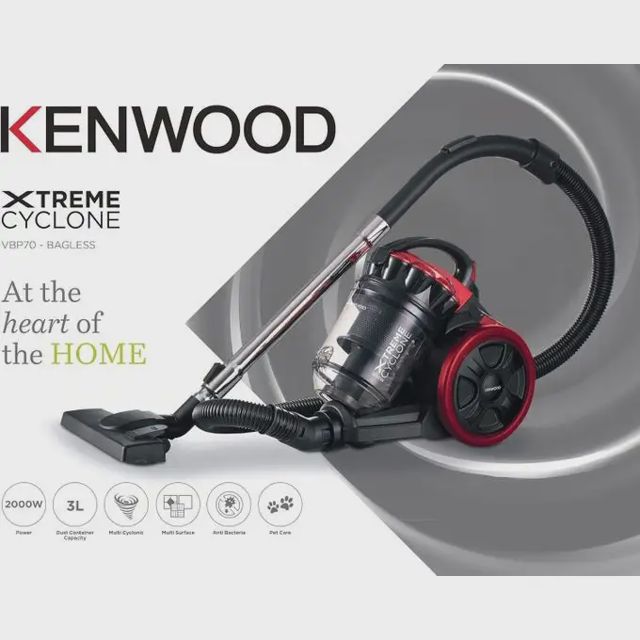Kenwood Aspirateur Sans Sac Multi-Cyclonique 3L 2000W VBP70