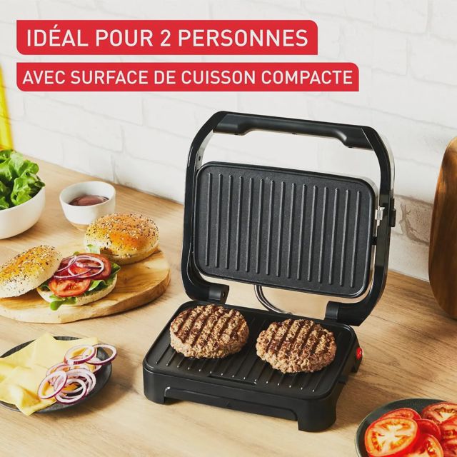 Tefal Gril et machine à panini Puissance1000 Watts GC270D10