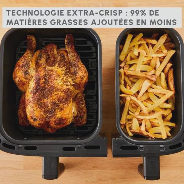 Moulinex Friteuse air fryer dual easy fry & Grill 8,3 L