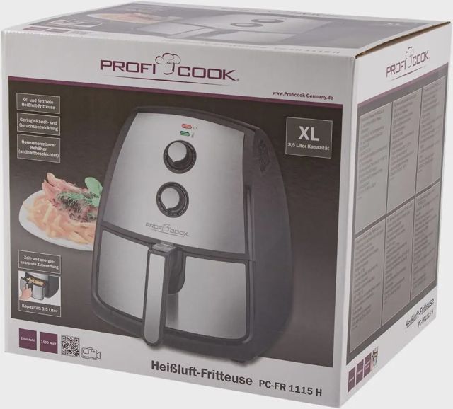 ProfiCook Friteuse à Air Chaud 3.5L PC-FR1115H