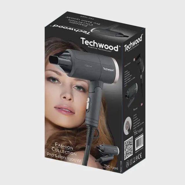 Techwood Sèche Cheveux Pliable Voyage 1300 W TSC-1296