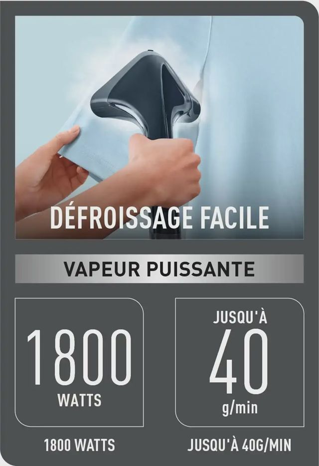 Calor Défroisseur vapeur vertical Puissance 1800 W IT2461C0