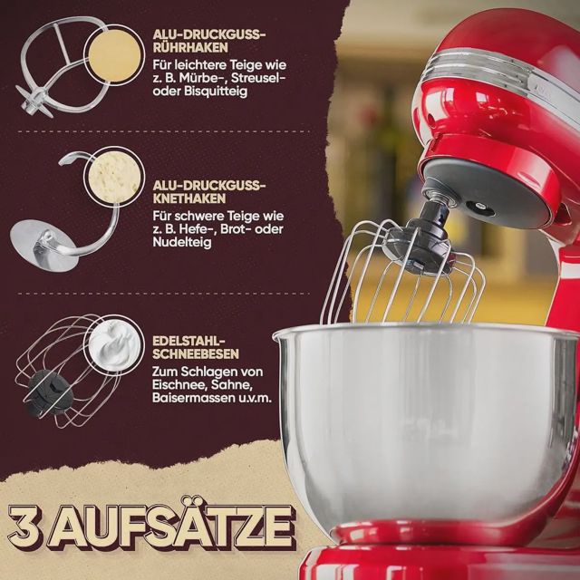 Proficook Pétrin robot pâtissier 1200W 5l PC-KM 1197