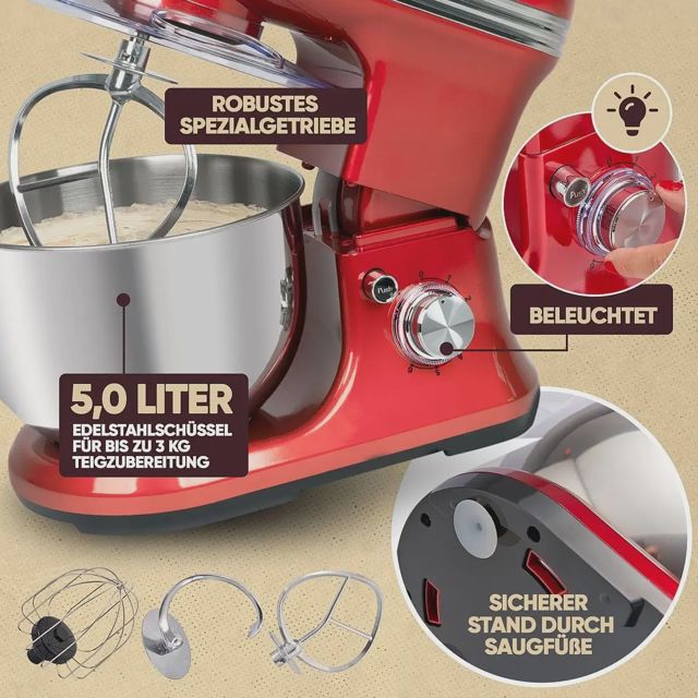 Proficook Pétrin robot pâtissier 1200W 5l PC-KM 1197
