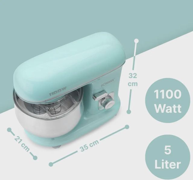 Bomann Robot pétrin 1100 W 5 l KM 6030 CB