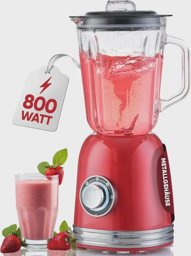 ProfiCook blender PC-UM 1195 800W 1.5 Litres Red