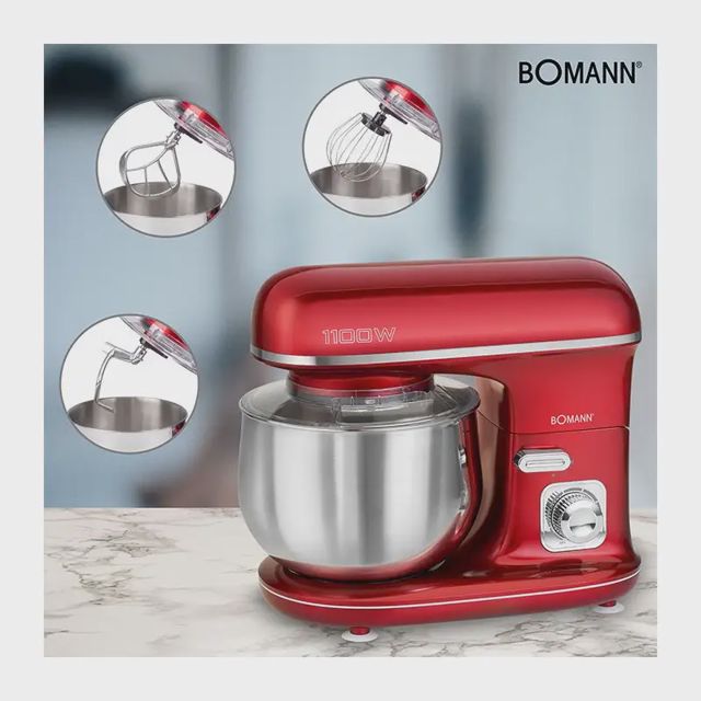 Pétrin 5l bomann 1100w rouge km6010cb