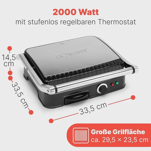 Bomann Grill Panini KG2242CB 2000 W