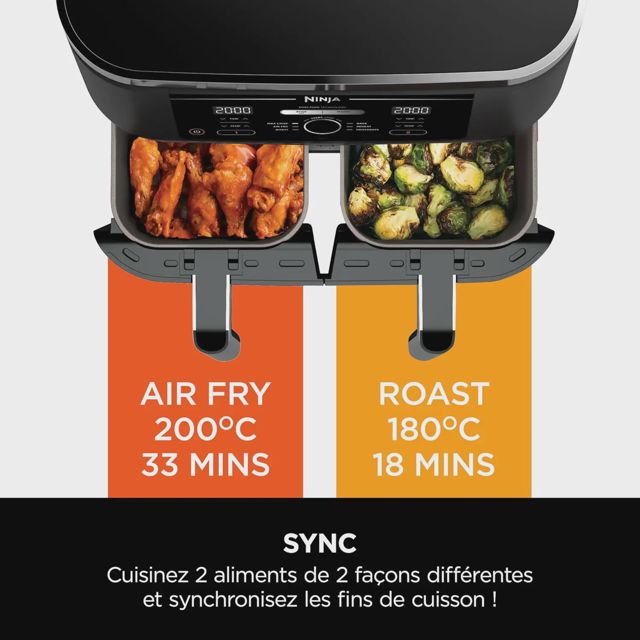 Ninja airfryer Foodi MAX 9.5L 6-en-1 Sans Huile AF400EU