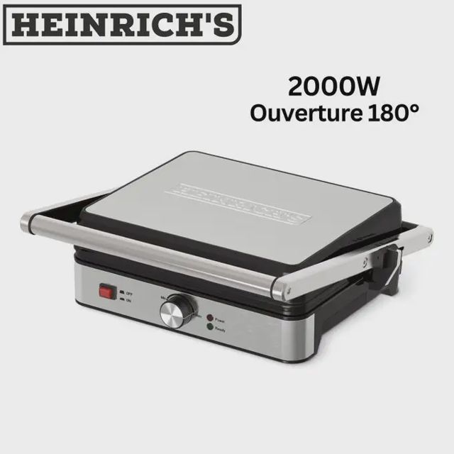 Heinrichs Panineuse 2 000 W gril à panini HKG 8685