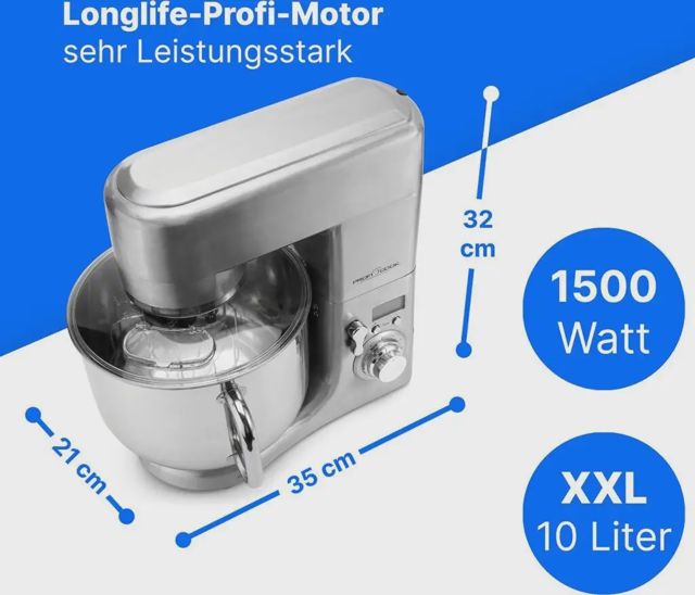 ProfiCook Robot Cuisine PC-KM1096 Inox 10 L