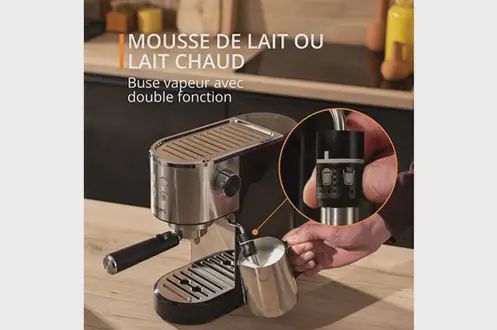Krups XP444C10 Cafetière expresso a pompe VIRTUOSO+ inox