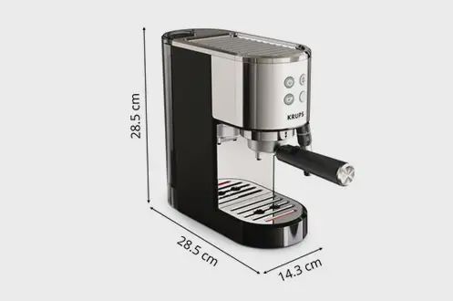 Krups XP444C10 Cafetière expresso a pompe VIRTUOSO+ inox