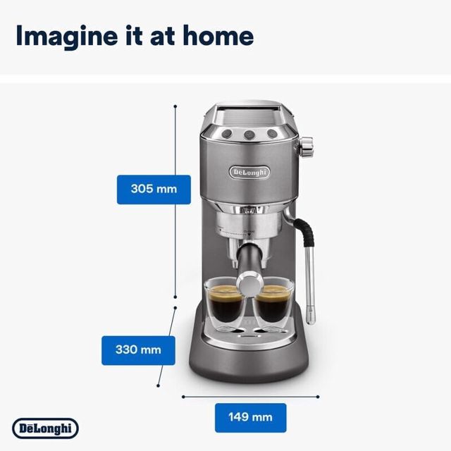 delonghi machine a café deddica art ec885gy