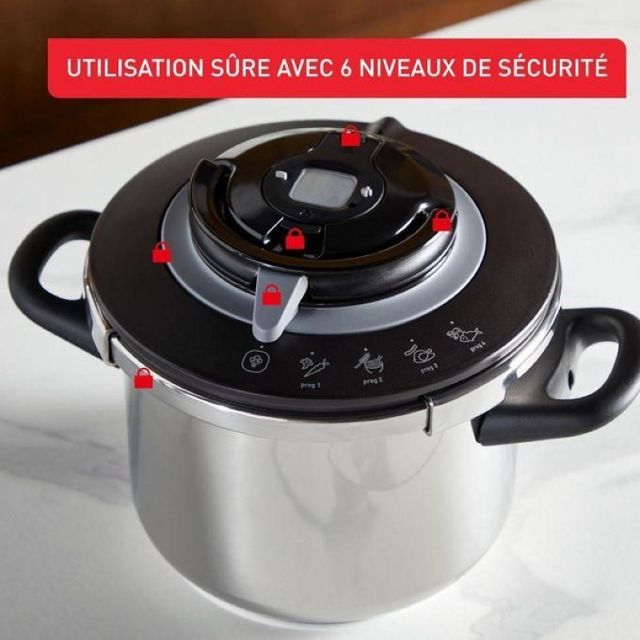 SEB cocotte clipso+ Chef+ 4.5L  4programmes