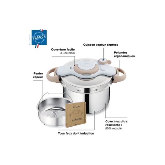 Seb Clipso minut eco respect cocotte-minute 6L