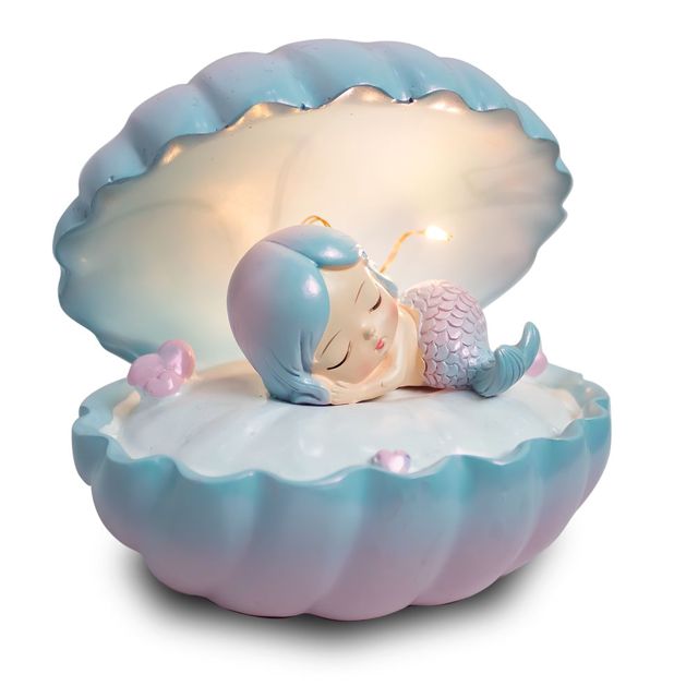Veilleuse en forme de coquille Blue