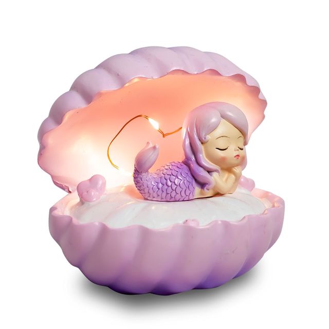 Veilleuse en forme de coquille Rose