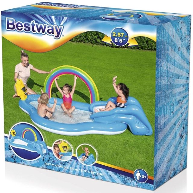 Bestway Piscine et aire de jeux 2.57mX1.45mX91cm 53092