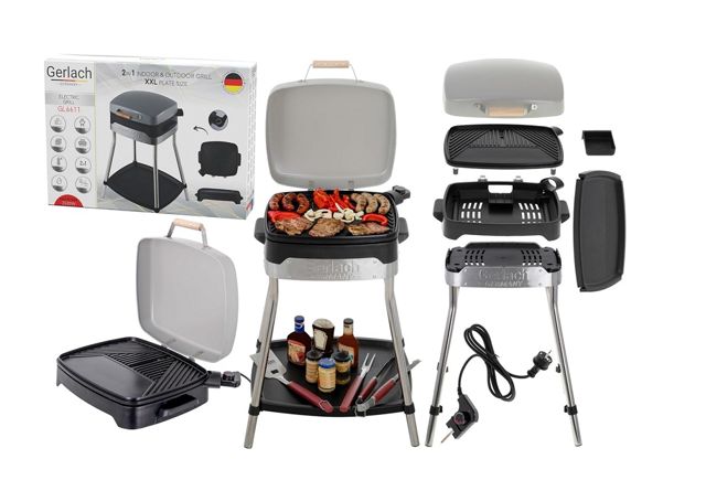Gerlach barbecue électrique 2en1 2500W  40x36cm GL 6611