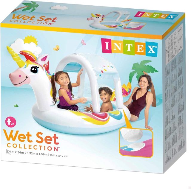 Intex 58435NP Piscine gonflable Licorne 254x132x109cm