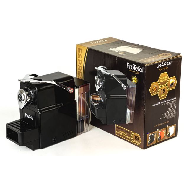 Protefal Machine à café Capsul Blanc 1400W EM-101C Noir