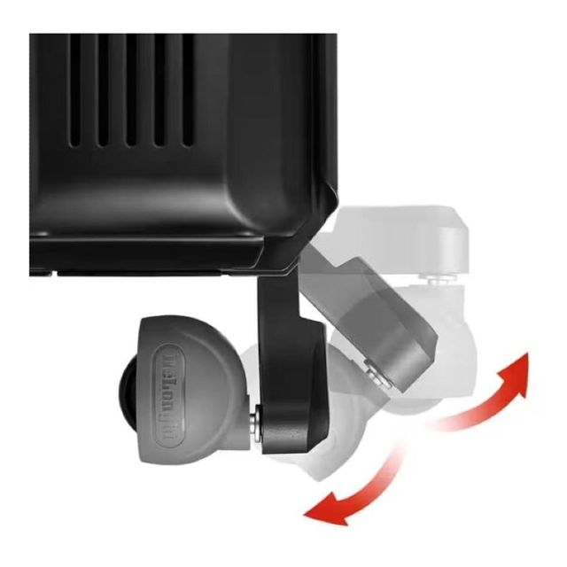 Delonghi Radiateur Bain d’Huile 2500W 12 Éléments V551225 BG