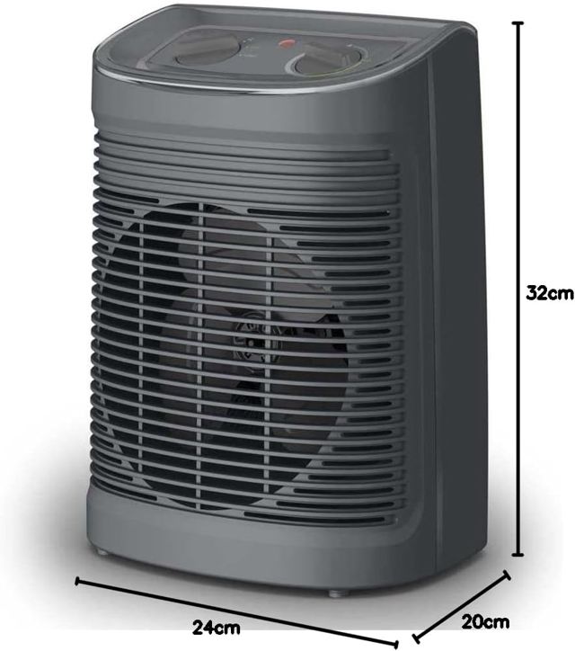Chauffage Soufflant 2200w Gris Foncé - SO6511F2
