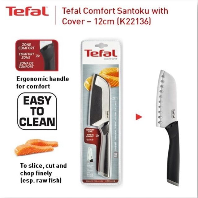 Tefal Couteau Santoku Comfort 12 cm Inox K22136