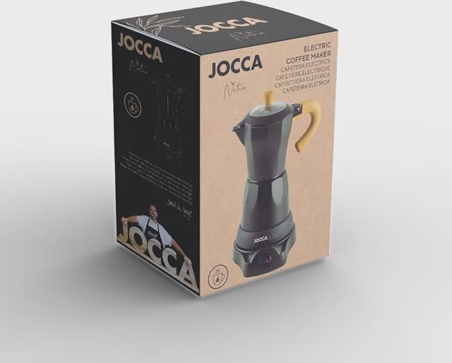 Jocca Cafetière Italienne Électrique Nature Line 6 Tasses