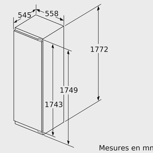 SIEMENS congelateur integrable IQ500 212L GI81NSCE0