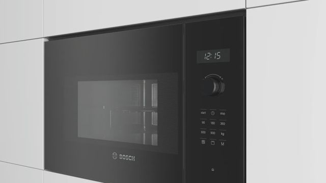 Bosch Micro ondes grill encastrable Série 6 noir BEL554MB0
