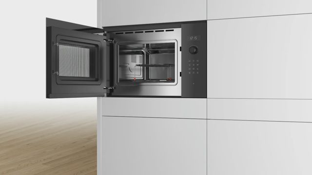 Bosch Micro ondes grill encastrable Série 6 noir BEL554MB0