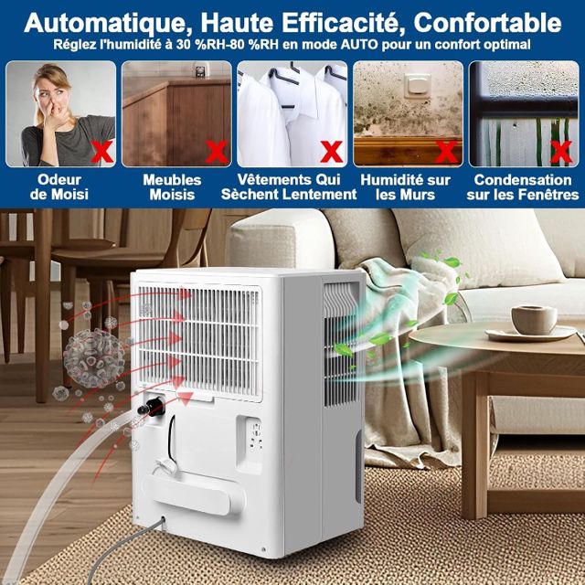 VALBERG Déshumidificateur purificateur  d'air   30L/H