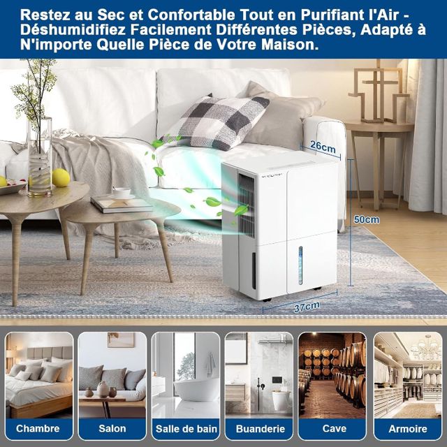 VALBERG Déshumidificateur purificateur  d'air   30L/H