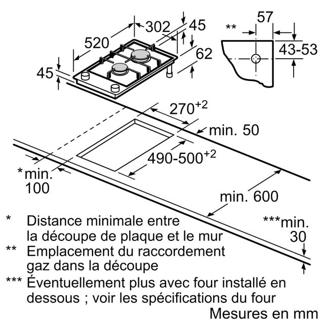 SIEMENS plaque de cuisson Domino iQ700 ER3A6BI40
