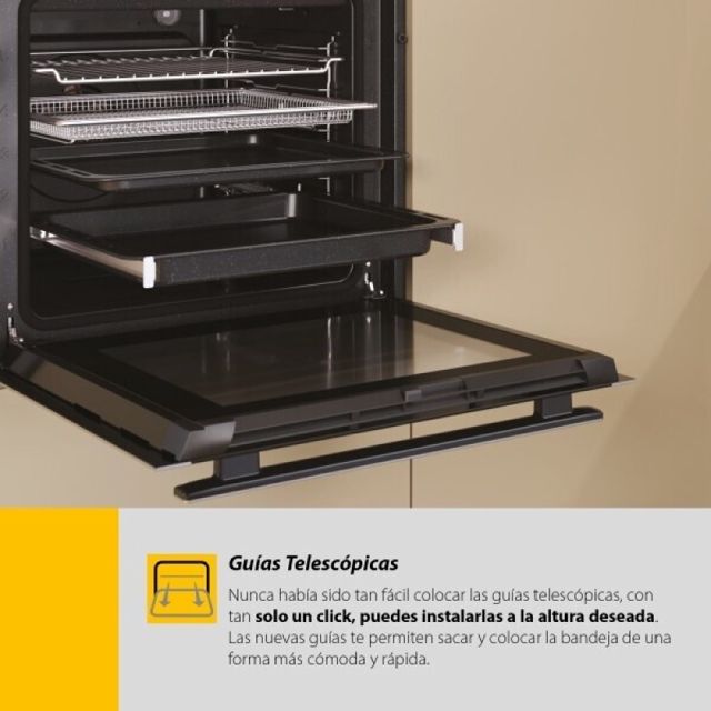 Four Encastrable Whirlpool WOI4S8PM1SB 73L Pyrolyse AirFry