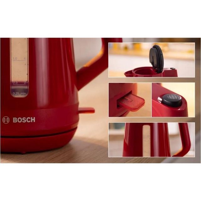 Bosch Bouilloire TWK1M124 Rouge MyMoment 1.7L 2400W