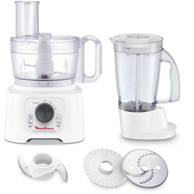 Robot Cuisine Moulinex FP542111 Double Force Blanc