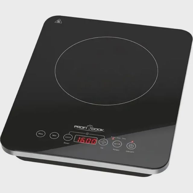 ProfiCook Plaque Induction 2000 W Tactile Noire