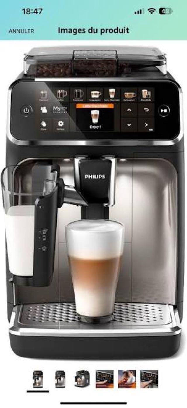 Philips cafetiéres machine a café 12 Spécialités Séries 5400