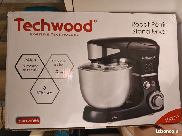 Techwood pétrin multifonction 5L 1000w TRO-1056
