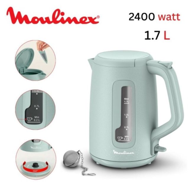 Moulinex morning plus bouilloire électrique 1.7l by2m1310