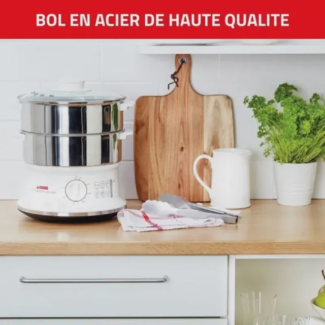 Seb Cuiseur vapeur VC145100 Capacité bol 6 L Minuteur