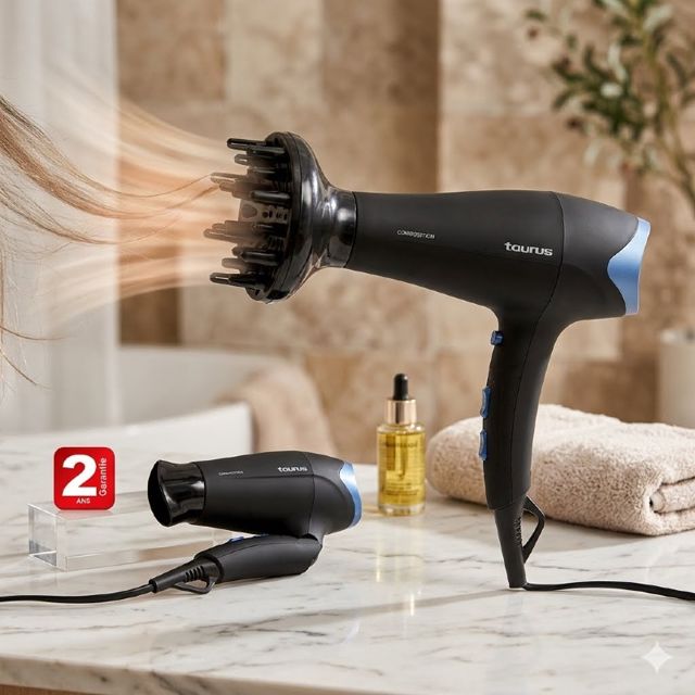 Taurus Sèche Cheveux Températures 2400w 2 vitesses