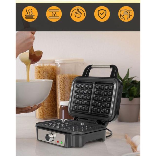 Proficook Gaufrier Inox 1000W PC-WA1240