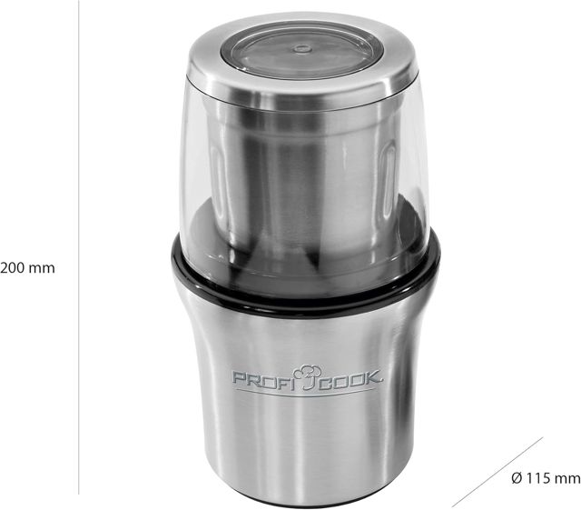 Proficook moulin a café 2en1 200w argent Pc Ksw 1021 N