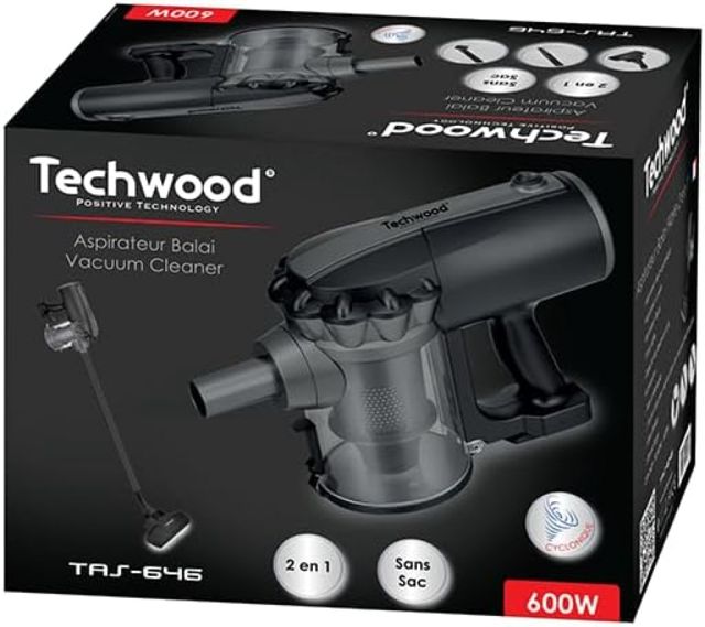 Techwood TAS-642 aspiarteur balai 2en1 600w