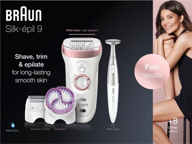 BRAUN Épilateur Électrique Silk-épil SE 9980