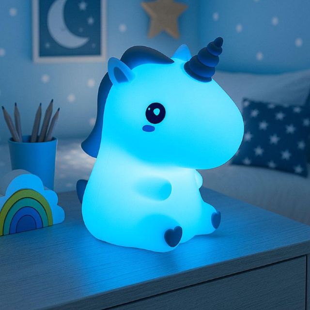 Veilleuse d'Enfant Lampe de Chevet Blue